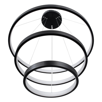 kelvo® NEMESIS KLV-101-0220 Κρεμαστό Φωτιστικό Οροφής LED 120W 12000lm 180° AC 220-240V IP20 Ρυθμιζόμενο Λευκό CCT με Χειριστήριο από 2700K έως 6000K Dimmable - Lumileds SMD Chip - Μαύρο Ματ - Μ80 x Π80 x Υ80cm - 3 Χρόνια Εγγύηση