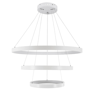 kelvo® NEMESIS KLV-101-0221 Κρεμαστό Φωτιστικό Οροφής LED 120W 12000lm 180° AC 220-240V IP20 Ρυθμιζόμενο Λευκό CCT με Χειριστήριο από 2700K έως 6000K Dimmable - Lumileds SMD Chip - Λευκό Ματ - Μ80 x Π80 x Υ80cm - 3 Χρόνια Εγγύηση