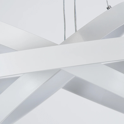 kelvo® NEMESIS KLV-101-0221 Κρεμαστό Φωτιστικό Οροφής LED 120W 12000lm 180° AC 220-240V IP20 Ρυθμιζόμενο Λευκό CCT με Χειριστήριο από 2700K έως 6000K Dimmable - Lumileds SMD Chip - Λευκό Ματ - Μ80 x Π80 x Υ80cm - 3 Χρόνια Εγγύηση