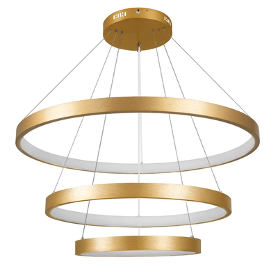 kelvo® NEMESIS KLV-101-0222 Κρεμαστό Φωτιστικό Οροφής LED 120W 12000lm 180° AC 220-240V IP20 Ρυθμιζόμενο Λευκό CCT με Χειριστήριο από 2700K έως 6000K Dimmable - Lumileds SMD Chip - Χρυσό Πλατίνα - Μ80 x Π80 x Υ80cm - 3 Χρόνια Εγγύηση