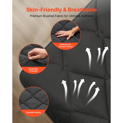 Ιαπωνικό στρώμα τατάμι VEVOR, Πτυσσόμενο στρώμα ιαπωνικού τατάμι πλήρους μεγέθους, Στρώμα φουτόν με τσάντα αποθήκευσης και κούμπωμα, Πατάκι δαπέδου 9 στρώσεων για ύπνο, κοιτώνα, διαλογισμό, γιόγκα, 2032 x 1372 x 89 mm, μαύρο