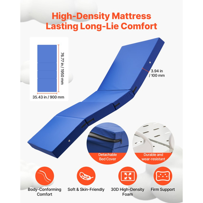 VEVOR Premium Πλήρως Ηλεκτρικό Νοσοκομειακό Κρεβάτι 5 Λειτουργιών, Ηλεκτρικό Ιατρικό Κρεβάτι με Trendelenburg & Αντίστροφη Τρεντελένγκ και Κεντρικό Κλείδωμα με Ροδάκια 127mm για Κατ' Οίκον Νοσοκομειακή Περίθαλψη, Φόρτωση 250kg