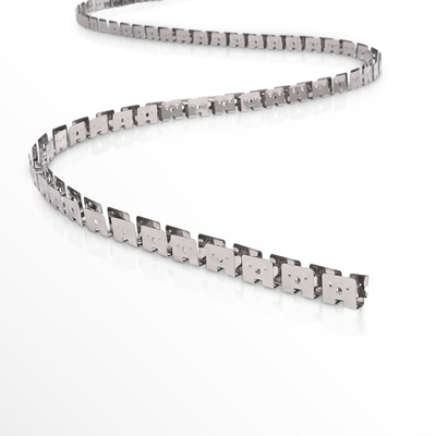 kelvo® NEONPRO KLV-101-0069 Εύκαμπτη Βάση Στήριξης για Neon Flex - Νίκελ Χρώμιο - Μ1000 x Π0.7 x Υ1.2cm - Ρολό 10 Μέτρων