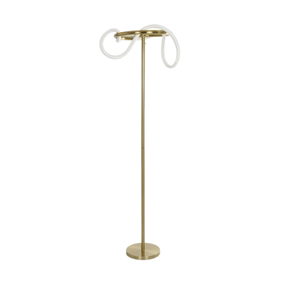 kelvo® GLOW KLV-101-0174 Επιδαπέδιο Φωτιστικό LED 30W 3000lm 360° AC 220-240V IP20 Ρυθμιζόμενο Λευκό CCT με Αφή 2700K/4500K/6000K Dimmable - Lumileds SMD Chip - Χρυσό Πλατίνα - Μ45 x Π45 x Υ160cm - 3 Χρόνια Εγγύηση