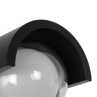 kelvo® NEXA KLV-101-0252 Φωτιστικό Τοίχου / Απλίκα LED 6W 600lm 180° AC 220-240V Αδιάβροχο IP65 Θερμό Λευκό 2700K - Sanan SMD Chip & TÜV SÜD Driver - Μαύρο Ματ - Μ11 x Π9 x Υ11cm - 5 Χρόνια Εγγύηση