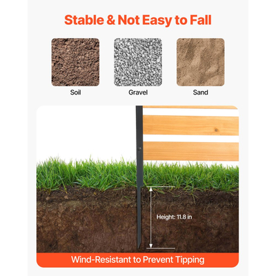 Ξύλινος φράχτης απορρήτου VEVOR, 39" Π x 61" Μ, 1 πάνελ περίφραξης κλιματιστικού, περίφραξη εξοπλισμού πισίνας με μεταλλικούς πασσάλους, εύκολη εγκατάσταση DIY, κάλυμμα κάδου απορριμμάτων εξωτερικού χώρου για διακόσμηση κήπου