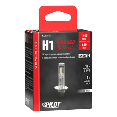Lampa - LED Λάμπα Αυτοκινήτου Halo Venus Series H1 12V 10W Quick-Fit – Υψηλής Φωτεινότητας, Fanless Technology - 1 τεμ. (L5767.2)