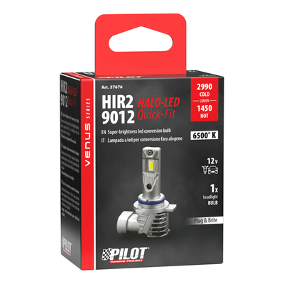 Lampa - LED Λάμπα Αυτοκινήτου Halo Venus Series HIR2 (9012) 12V 10W Quick-Fit – Υψηλής Φωτεινότητας, Fanless Technology - 1 τεμ. (L5767.6)