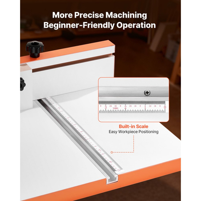 Τραπέζι πρέσας τρυπανιού VEVOR, 605 x 300 mm, Τραπέζι εργασίας με ρυθμιζόμενο φράχτη και μπλοκ στοπ, εξαιρετικά συμβατές υποδοχές σε σχήμα Τ, επιφάνεια τραπεζιού από MDF, ενσωματωμένη ζυγαριά, υποστήριξη πολλαπλών σφιγκτήρων και μεγκενών, για πρέσες τρυπανιού