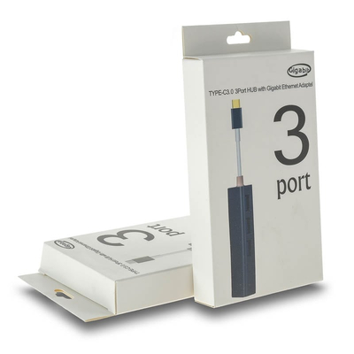 Type-C 3.0 Hub x3 + Gigabit Ethernet Black Metal