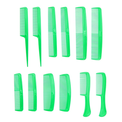 Σετ 12 τεμάχια Χτένες Ταξιδίου - Λαχανί