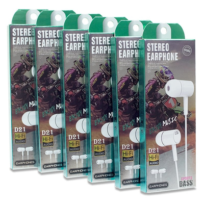 Πακέτο Ακουστικά Black-White (12 τμχ.)