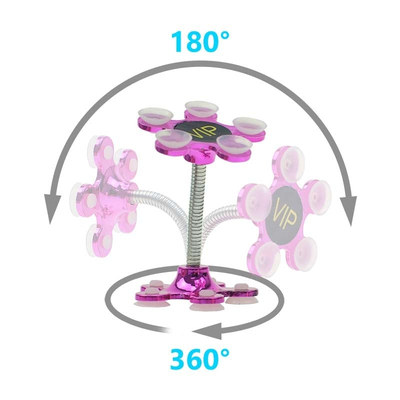 Ισχυρή Βάση Κινητού Με Μικροβεντούζες Ροζ