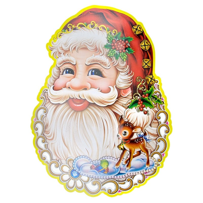 Χριστουγεννιάτικη Διακόσμηση Τοίχου 3D 48*66cm