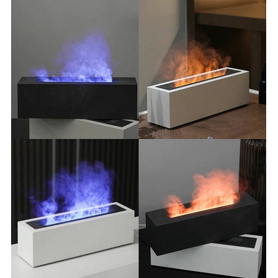 Υγραντήρας χώρου με εφέ φλόγας - 221316 - Black