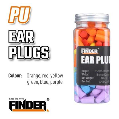 Ωτοασπίδες προστασίας θορύβου εργασίας - 60pcs - 38dB - Finder - 194797