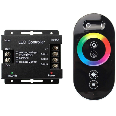 VenCore 6613-10006 - RGB Controller 12-24V 216-432W with RF Remote - Ασύρματο Controller RGB με RF Χειριστήριο 12 Volt 216 Watt & 24 Volt 432 Watt Μέγιστο Φορτίο