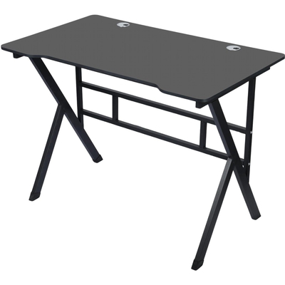 VenCore 2730-10001 - Gaming Desk 120x60x75cm Black - Μοντέρνο Γραφείο Gaming VenCore Μοριοσανίδας Carbon Fiber με Μεταλλικά Πόδια Μαύρο Μ120 x Π60 x Υ75cm