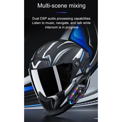 Ασύρματη ενδοεπικοινωνία κράνους μοτοσυκλέτας - Bluetooth - Y20-MAX - 811689