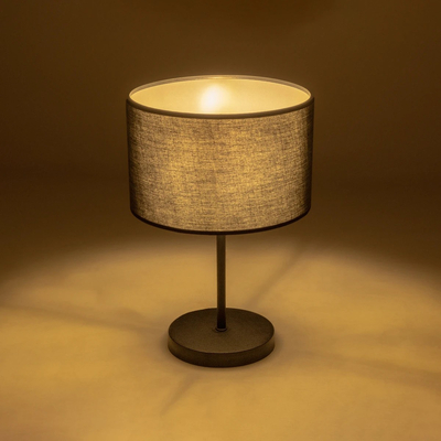 GLOBOSTAR® STRING 204-0196 Μοντέρνο Επιτραπέζιο Φωτιστικό Πορτατίφ με Ντουί 1 x E27 AC 220-240V IP20 - Μαύρο - Μ24 x Π24 x Υ37cm