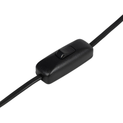 GLOBOSTAR® STRING 204-0196 Μοντέρνο Επιτραπέζιο Φωτιστικό Πορτατίφ με Ντουί 1 x E27 AC 220-240V IP20 - Μαύρο - Μ24 x Π24 x Υ37cm