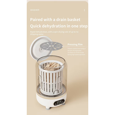 Φορητό επαναφορτιζόμενο πλυντήριο ρούχων mini - HP909 - 457658 - Green