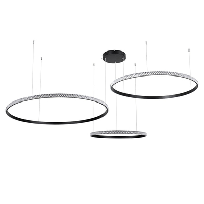 kelvo® DIAMOND KLV-101-0245 Κρεμαστό Φωτιστικό Οροφής LED 150W 15000lm 180° AC 220-240V IP20 Ρυθμιζόμενο Λευκό CCT με Χειριστήριο από 2700K έως 6000K Dimmable - Lumileds SMD Chip - Μαύρο Ματ - Μ170 x Π170 x Υ60cm - 3 Χρόνια Εγγύηση