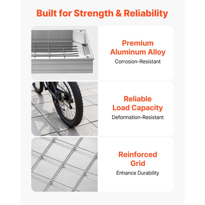 Κάλυμμα φρεατίου VEVOR με πλαίσιο, αόρατα καλύμματα πρόσβασης σε σηπτική δεξαμενή 400 x 400 mm, ενσωματωμένο κάλυμμα επιθεώρησης καναλιού αποστράγγισης από κράμα αλουμινίου για πεζοδρόμια, κήπους, βεράντες