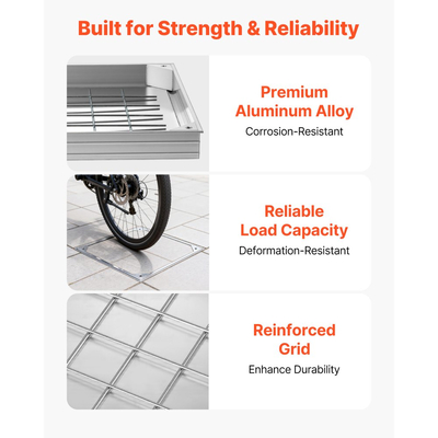 Κάλυμμα φρεατίου VEVOR με πλαίσιο, αόρατα καλύμματα πρόσβασης σε σηπτική δεξαμενή 500 x 500mm, ενσωματωμένο κάλυμμα επιθεώρησης καναλιού αποστράγγισης από κράμα αλουμινίου για πεζοδρόμια, κήπους, βεράντες