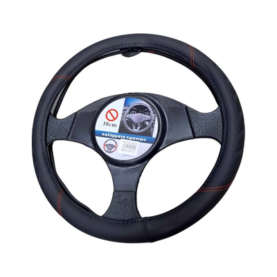 Κάλυμμα τιμονιού αυτοκινήτου - SMZ-6 - 123060 - Black/Red