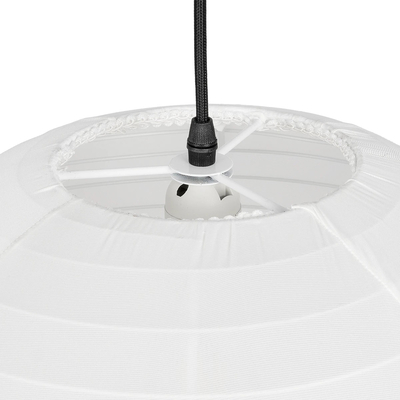 GLOBOSTAR® ROMINA 62004 Μοντέρνο Κρεμαστό Φωτιστικό Οροφής με Ντουί 1 x E27 AC 220-240V IP20 - Λευκό - Μ40 x Π40 x Υ40cm