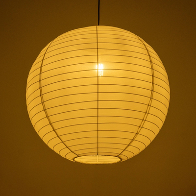 GLOBOSTAR® ROMINA 62005 Μοντέρνο Κρεμαστό Φωτιστικό Οροφής με Ντουί 1 x E27 AC 220-240V IP20 - Λευκό - Μ60 x Π60 x Υ60cm