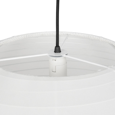 GLOBOSTAR® ROMINA 62005 Μοντέρνο Κρεμαστό Φωτιστικό Οροφής με Ντουί 1 x E27 AC 220-240V IP20 - Λευκό - Μ60 x Π60 x Υ60cm