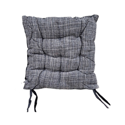 Μαξιλάρι καρέκλας διπλής όψης - 40x40cm - 720190 - Black/Grey