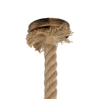 GLOBOSTAR® JAM 999-0116 Vintage Κρεμαστό Φωτιστικό Οροφής με Ντουί 1 x E27 AC 220-240V IP20 - Διάφανο & Μπεζ - Μ13 x Π13 x Υ125cm