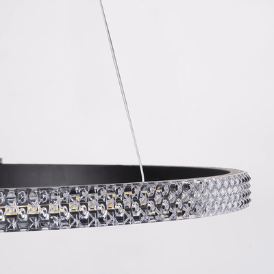 kelvo® DIAMOND KLV-101-0229 Κρεμαστό Φωτιστικό Οροφής LED 45W 4500lm 180° AC 220-240V IP20 Ρυθμιζόμενο Λευκό CCT με Χειριστήριο από 2700K έως 6000K Dimmable - Lumileds SMD Chip - Μαύρο Ματ - Μ60 x Π60 x Υ3cm - 3 Χρόνια Εγγύηση
