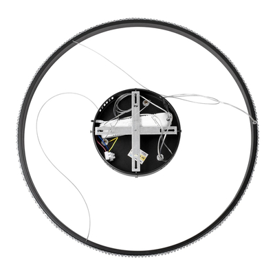 kelvo® DIAMOND KLV-101-0229 Κρεμαστό Φωτιστικό Οροφής LED 45W 4500lm 180° AC 220-240V IP20 Ρυθμιζόμενο Λευκό CCT με Χειριστήριο από 2700K έως 6000K Dimmable - Lumileds SMD Chip - Μαύρο Ματ - Μ60 x Π60 x Υ3cm - 3 Χρόνια Εγγύηση