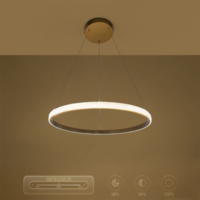 kelvo® DIAMOND KLV-101-0230 Κρεμαστό Φωτιστικό Οροφής LED 45W 4500lm 180° AC 220-240V IP20 Ρυθμιζόμενο Λευκό CCT με Χειριστήριο από 2700K έως 6000K Dimmable - Lumileds SMD Chip - Χρυσό Πλατίνα - Μ60 x Π60 x Υ3cm - 3 Χρόνια Εγγύηση