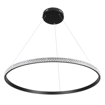 kelvo® DIAMOND KLV-101-0231 Κρεμαστό Φωτιστικό Οροφής LED 67W 6700lm 180° AC 220-240V IP20 Ρυθμιζόμενο Λευκό CCT με Χειριστήριο από 2700K έως 6000K Dimmable - Lumileds SMD Chip - Μαύρο Ματ - Μ80 x Π80 x Υ3cm - 3 Χρόνια Εγγύηση