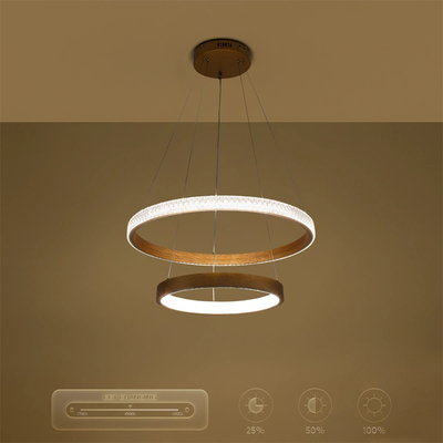 kelvo® DIAMOND KLV-101-0236 Κρεμαστό Φωτιστικό Οροφής LED 75W 7500lm 360° AC 220-240V IP20 Ρυθμιζόμενο Λευκό CCT με Χειριστήριο από 2700K έως 6000K Dimmable - Lumileds SMD Chip - Χρυσό Πλατίνα - Μ60 x Π60 x Υ40cm - 3 Χρόνια Εγγύηση