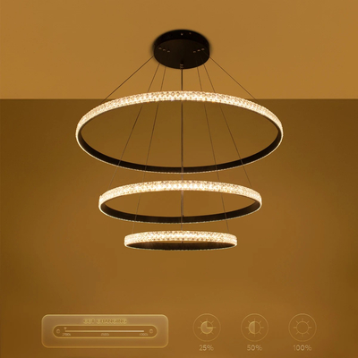 kelvo® DIAMOND KLV-101-0239 Κρεμαστό Φωτιστικό Οροφής LED 120W 12000lm 180° AC 220-240V IP20 Ρυθμιζόμενο Λευκό CCT με Χειριστήριο από 2700K έως 6000K Dimmable - Lumileds SMD Chip - Μαύρο Ματ - Μ80 x Π80 x Υ80cm - 3 Χρόνια Εγγύηση