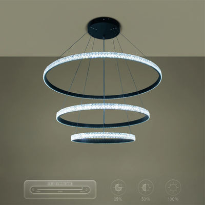 kelvo® DIAMOND KLV-101-0239 Κρεμαστό Φωτιστικό Οροφής LED 120W 12000lm 180° AC 220-240V IP20 Ρυθμιζόμενο Λευκό CCT με Χειριστήριο από 2700K έως 6000K Dimmable - Lumileds SMD Chip - Μαύρο Ματ - Μ80 x Π80 x Υ80cm - 3 Χρόνια Εγγύηση