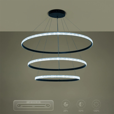 kelvo® DIAMOND KLV-101-0241 Κρεμαστό Φωτιστικό Οροφής LED 150W 15000lm 180° AC 220-240V IP20 Ρυθμιζόμενο Λευκό CCT με Χειριστήριο από 2700K έως 6000K Dimmable - Lumileds SMD Chip - Μαύρο Ματ - Μ100 x Π100 x Υ100cm - 3 Χρόνια Εγγύηση