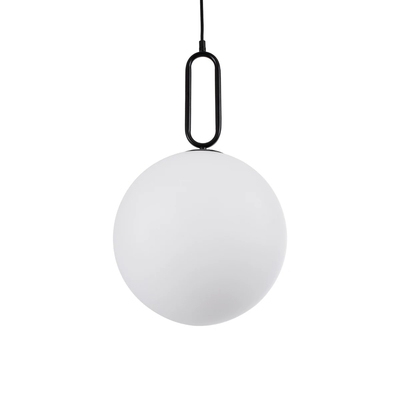 kelvo® BELLISSIMO KLV-101-0374 Κρεμαστό Φωτιστικό Οροφής για Λάμπα με Ντουί E27 AC 220-240V IP20 - Μαύρο Ματ & Λευκό - Μ30 x Π30 x Υ52cm