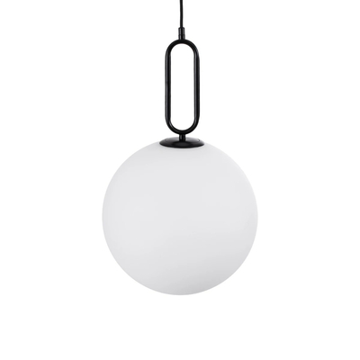 kelvo® BELLISSIMO KLV-101-0374 Κρεμαστό Φωτιστικό Οροφής για Λάμπα με Ντουί E27 AC 220-240V IP20 - Μαύρο Ματ & Λευκό - Μ30 x Π30 x Υ52cm