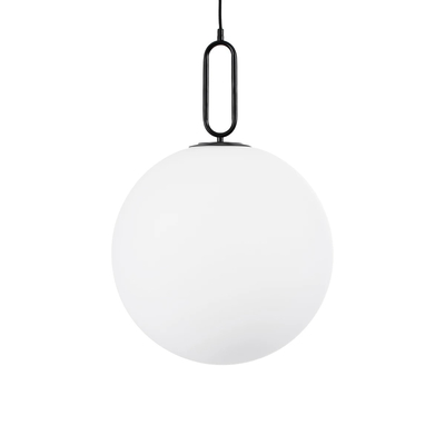 kelvo® BELLISSIMO KLV-101-0375 Κρεμαστό Φωτιστικό Οροφής για Λάμπα με Ντουί E27 AC 220-240V IP20 - Μαύρο Ματ & Λευκό - Μ40 x Π40 x Υ62cm