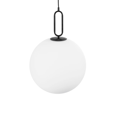 kelvo® BELLISSIMO KLV-101-0375 Κρεμαστό Φωτιστικό Οροφής για Λάμπα με Ντουί E27 AC 220-240V IP20 - Μαύρο Ματ & Λευκό - Μ40 x Π40 x Υ62cm