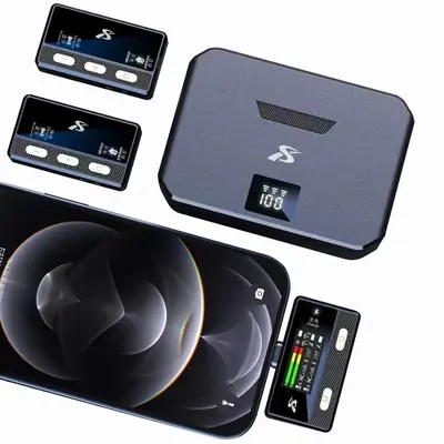 Ασύρματο mini επαναφορτιζόμενο πυκνωτικό μικρόφωνο για καταγραφή ήχου - iPhone - SX66 - 811412IP