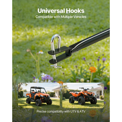 VEVOR Ρυμουλκούμενος Διανομέας Πίσω Διασποράς, Χωρητικότητα 130 λίβρες, Διανομέας Κήπου Ρυμούλκησης/Ώθησης με Ελαστικά 13 ιντσών, Ρυθμιζόμενη Ρύθμιση 30 ιντσών & Πλάτος Διασποράς 9,8 πόδια, Διανομείς Χλοοτάπητα για Σπόρους, Λίπασμα, Αλάτι, Λιωμένο Πάγο