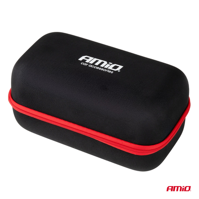 Amio - Φορητός Εκκινητής Μπαταρίας 4 σε 1 τύπου Jump Starter με Κομπρεσέρ Αέρα Φως LED και Powerbank τάση λειτουργίας 12V απόδοσης 7.2Ah 600A για Επιβατικά Αυτοκίνητα - 1 τεμ. (04674/AM)